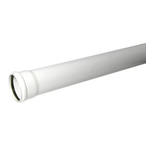 Kayflow 110mm Single Socket Pipe - White