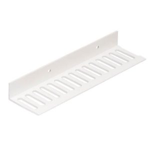 30mm x 15mm uPVC Continuous Angle Ventilator (10mm) - White