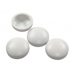 White Screw Cover Caps and Washers (Box of 200)