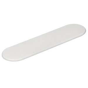 Bullnose Double Ended  37 x 135mm End Cap - White