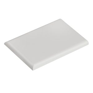 Square Cover Board 35 x 50mm End Cap - White