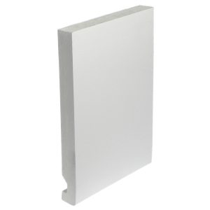 200mm Flat Edge 16mm Fascia Board x 5m - White