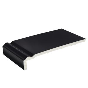 200mm Ogee  9mm Cover Board x 5m - Smooth Anthracite Black