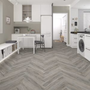 Clever Click Rigid SPC Flooring Herringbone 1.56m² - Concord Ash