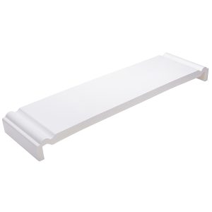 355mm Ogee 16mm Full Replacement Double Ended Fascia Board x 5m - White