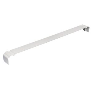 Ogee Fascia Double Ended Joint (500mm) for 9mm & 16mm Board - White