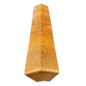 135° External Bay Window Square Fascia Corner 300mm - Light Oak