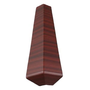 135° External Bay Window Square Fascia Corner 300mm - Mahogany