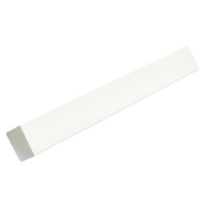 Square 90° Double Ended External Corner (500mm) for 9mm & 16mm Board - White