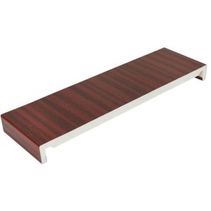 405mm Square 16mm Full Replacement Double Ended Fascia Board x 5m - Mahogany