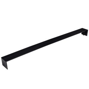 Square Double-Sided Fascia Joint (500mm) for 9mm & 16mm Board - Smooth Anthracite Black
