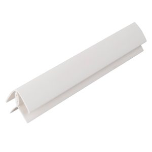 Zest 8-10mm Wall Panel External Corner 2.6m - White