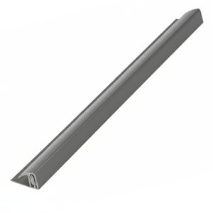 Zest 5-8mm Wall Panel Clip-On End Cap 2.6m - Cold Grey