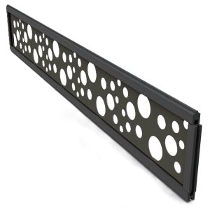 Duofuse 2m Decorative Bubble Fence Panel - Wenge Brown