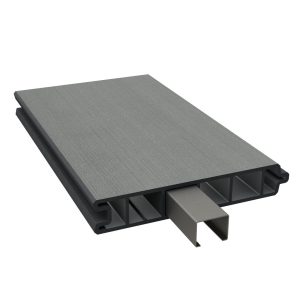 Duofuse 2m Tongue & Groove Hollow Fence Panel - Stone Grey