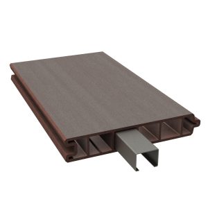Duofuse 2m Tongue & Groove Hollow Fence Panel - Tropical Brown