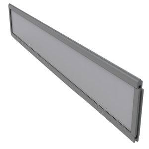 Duofuse 2m Decorative Opaque Fence Panel - Graphite Black