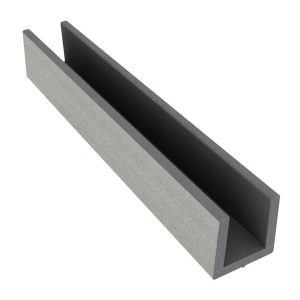 Duofuse Fencing 1.82m Small U Profile - Stone Grey