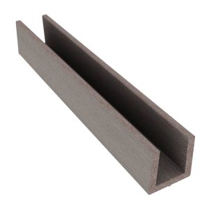 Duofuse Fencing 2.02m Small U Profile - Wenge Brown