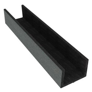 Duofuse Fencing 1.82m Large U Profile - Graphite Black