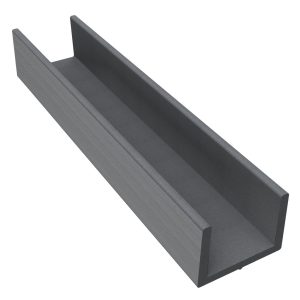 Duofuse Fencing 1.82m Large U Profile - Stone Grey