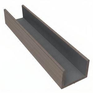 Duofuse Fencing 1.82m Large U Profile - Wenge Brown