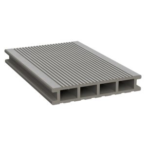 Duofuse 4m Hollow Composite Decking Board - Stone Grey