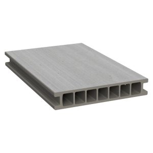 Duofuse 4m Hollow Composite Grained Decking Board - Stone Grey