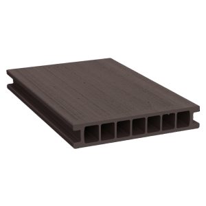 Duofuse 4m Hollow Composite Grained Decking Board - Tropical Brown