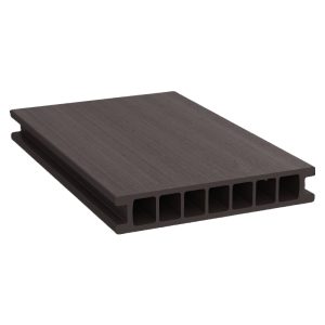 Duofuse 4m Hollow Composite Grained Decking Board - Wenge Brown