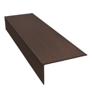 Duofuse 4m Aluminium L Profile for Hollow Decking - Tropical Brown