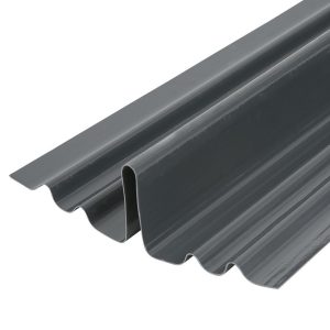 3000mm V-Flow GRP Dry-Fix Bonding Strip, Tile - Lead Grey
