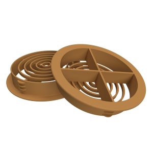70mm Circular Soffit Ventilator G700 - Golden Oak