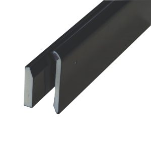 SureEdge Gutter Trim (Standard Backplate), 2.5m - Black