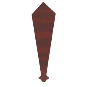 350mm uPVC Decorative Roofline Gable Finial - Mahogany
