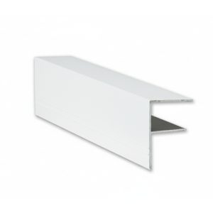25mm Polycarbonate F Section - White