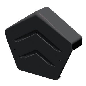 SmartVerge Angled Ridge End Cap - Black