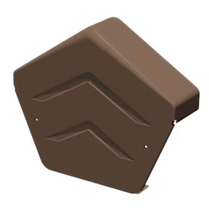SmartVerge Angled Ridge End Cap - Black