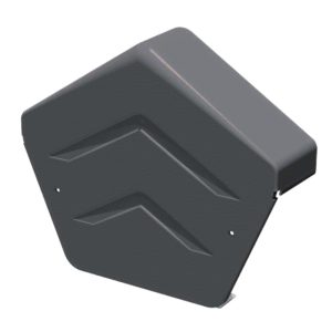 SmartVerge Angled Ridge End Cap - Grey