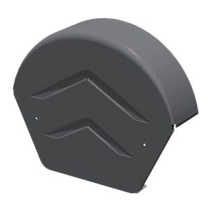 SmartVerge Round Ridge End Cap - Grey