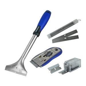 Faithfull Window and Glass Scraper Set with Blades
