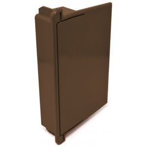 SmartVerge Linear Dry Verge Eaves End Cap - Brown
