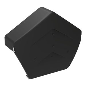 SmartVerge Linear Angled Ridge End Cap - Black
