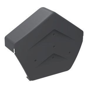 SmartVerge Linear Angled Ridge End Cap - Grey