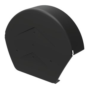 SmartVerge Linear Round Ridge End Cap - Black