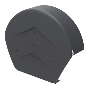 SmartVerge Linear Round Ridge End Cap - Grey