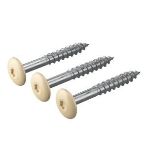 Woodland Cream Hardie™ Coloured Screws – Box of 250