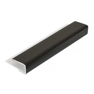 Hollow Soffit Edge 5m J-Trim -Black