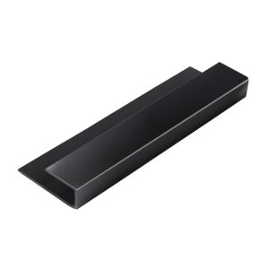 Hollow Soffit Edge 5m J-Trim - Smooth Anthracite Black