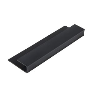 Hollow Soffit Edge 5m J-Trim - Smooth Anthracite Grey